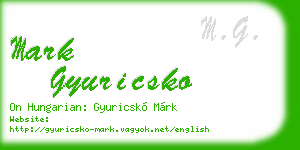 mark gyuricsko business card